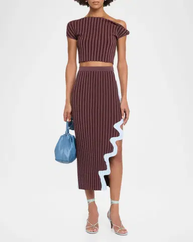 PH5 Riley Pleated Off-Shoulder Crop Top | Thumbnail 2 PH5 Riley Pleated Off-Shoulder Crop Top | Thumbnail 2