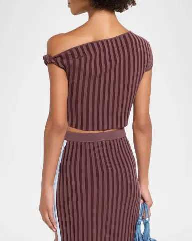 PH5 Riley Pleated Off-Shoulder Crop Top | Thumbnail 3 PH5 Riley Pleated Off-Shoulder Crop Top | Thumbnail 3