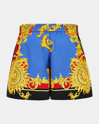 Versace Boy's The Sun Printed Cotton Shorts, Size 12M-3 | Thumbnail 2 Versace Boy's The Sun Printed Cotton Shorts, Size 12M-3 | Thumbnail 2