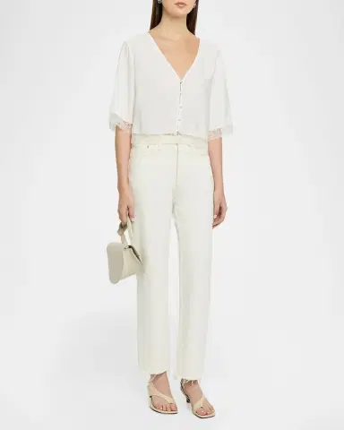Sablyn Simone Lace Button-Front Shirt | Thumbnail 2 Sablyn Simone Lace Button-Front Shirt | Thumbnail 2
