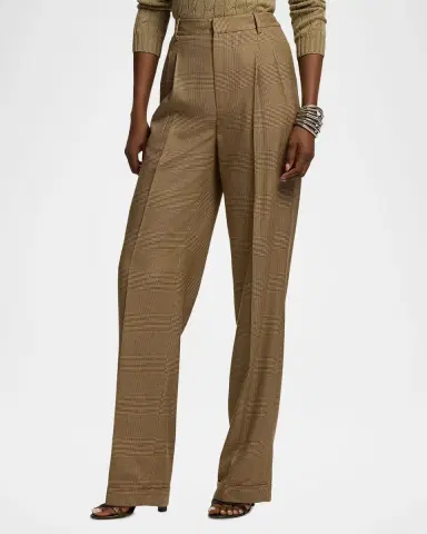 Ralph Lauren Collection Glen Plaid Silk Trousers | Thumbnail 4 Ralph Lauren Collection Glen Plaid Silk Trousers | Thumbnail 4