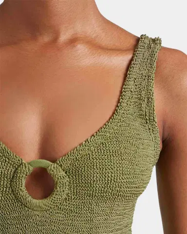 Hunza G Celine Tonal Hoop One-Piece Swimsuit | Thumbnail 4 Hunza G Celine Tonal Hoop One-Piece Swimsuit | Thumbnail 4