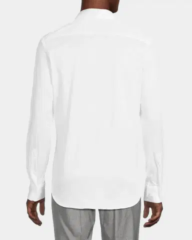 Canali Men's Cotton Jersey Sport Shirt | Thumbnail 3 Canali Men's Cotton Jersey Sport Shirt | Thumbnail 3