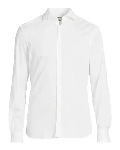 Canali Men's Cotton Jersey Sport Shirt | Thumbnail 1 Canali Men's Cotton Jersey Sport Shirt | Thumbnail 1