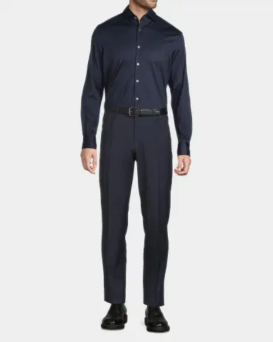 Canali Men's Cotton Jersey Sport Shirt | Thumbnail 2 Canali Men's Cotton Jersey Sport Shirt | Thumbnail 2