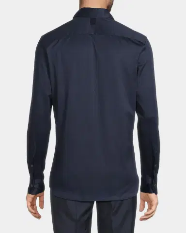 Canali Men's Cotton Jersey Sport Shirt | Thumbnail 3 Canali Men's Cotton Jersey Sport Shirt | Thumbnail 3