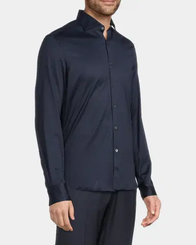 Canali Men's Cotton Jersey Sport Shirt | Thumbnail 6 Canali Men's Cotton Jersey Sport Shirt | Thumbnail 6