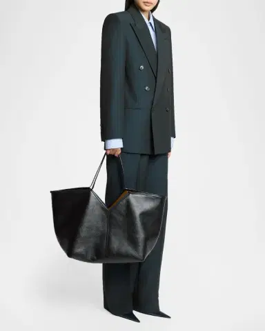 Saint Laurent Y Slim Tote Bag in Leather | Thumbnail 4 Saint Laurent Y Slim Tote Bag in Leather | Thumbnail 4