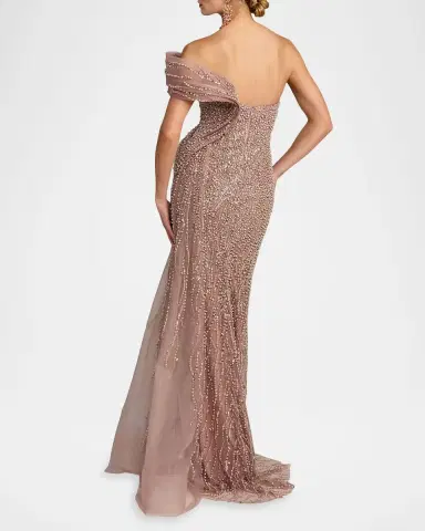 Mac Duggal Sweetheart Neckline Embroidered Column Gown | Thumbnail 3 Mac Duggal Sweetheart Neckline Embroidered Column Gown | Thumbnail 3