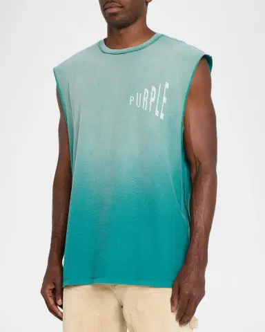 PURPLE Amplified Logo Textured Jersey Tank Top | Thumbnail 4 PURPLE Amplified Logo Textured Jersey Tank Top | Thumbnail 4
