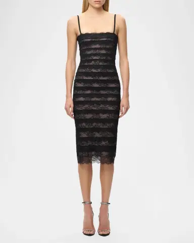 Hervé Léger The Dara Lace Midi Dress | Thumbnail 2 Hervé Léger The Dara Lace Midi Dress | Thumbnail 2