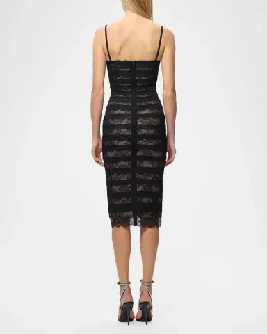 Hervé Léger The Dara Lace Midi Dress | Thumbnail 3 Hervé Léger The Dara Lace Midi Dress | Thumbnail 3