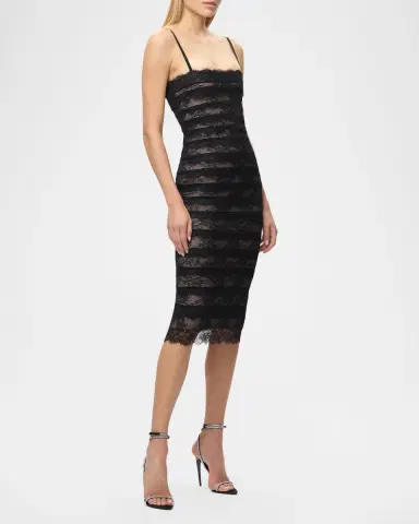 Hervé Léger The Dara Lace Midi Dress | Thumbnail 4 Hervé Léger The Dara Lace Midi Dress | Thumbnail 4