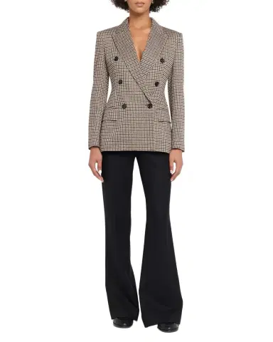 Max Mara Wool Houndstooth Double-Breasted Jacket | Thumbnail 1 Max Mara Wool Houndstooth Double-Breasted Jacket | Thumbnail 1