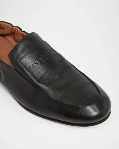 Givenchy Men's Leather Elasticized Loafers | Thumbnail 4 Givenchy Men's Leather Elasticized Loafers | Thumbnail 4