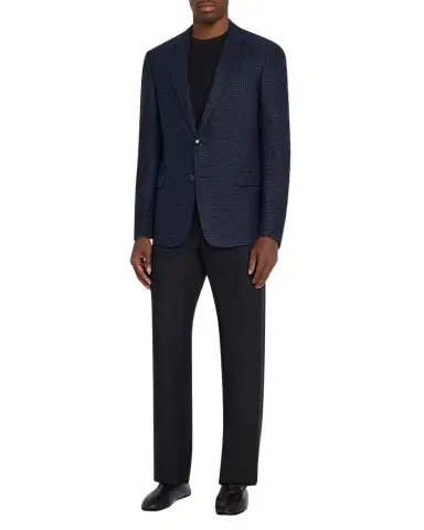 Giorgio Armani Men's Soft Line Check Single-Breasted Sport Coat | Thumbnail 1 Giorgio Armani Men's Soft Line Check Single-Breasted Sport Coat | Thumbnail 1
