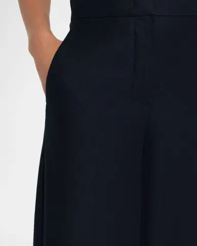 Max Mara High-Rise Wool Pique Jersey Wide-Leg Pants | Thumbnail 4 Max Mara High-Rise Wool Pique Jersey Wide-Leg Pants | Thumbnail 4