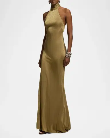Ralph Lauren Collection Kelsie Metallic Jersey Evening Dress | Thumbnail 2 Ralph Lauren Collection Kelsie Metallic Jersey Evening Dress | Thumbnail 2