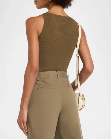 Max Mara Scoop-Neck Ribbed Tank Top | Thumbnail 2 Max Mara Scoop-Neck Ribbed Tank Top | Thumbnail 2