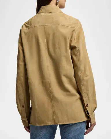 Ralph Lauren Collection Landry Lamb-Suede Shirt | Thumbnail 3 Ralph Lauren Collection Landry Lamb-Suede Shirt | Thumbnail 3