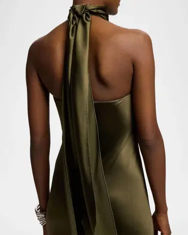 Ralph Lauren Collection Chilton Satin Evening Dress | Thumbnail 4 Ralph Lauren Collection Chilton Satin Evening Dress | Thumbnail 4