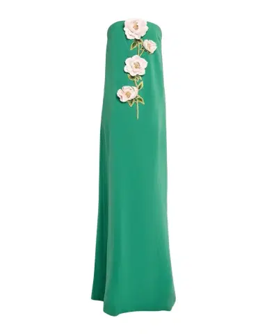 Lela Rose Peony Embroidered Strapless Crepe Gown | Thumbnail 1 Lela Rose Peony Embroidered Strapless Crepe Gown | Thumbnail 1