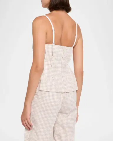 SIMKHAI Charlee Gingham Bustier | Thumbnail 3 SIMKHAI Charlee Gingham Bustier | Thumbnail 3