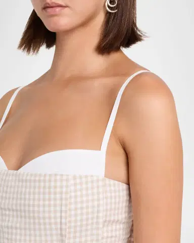 SIMKHAI Charlee Gingham Bustier | Thumbnail 5 SIMKHAI Charlee Gingham Bustier | Thumbnail 5