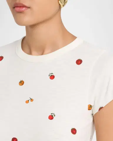 rag & bone All Over Tomato Baby Tee | Thumbnail 5 rag & bone All Over Tomato Baby Tee | Thumbnail 5