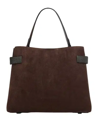 Brunello Cucinelli Monili-Trim Suede Top-Handle Bag | Thumbnail 1 Brunello Cucinelli Monili-Trim Suede Top-Handle Bag | Thumbnail 1