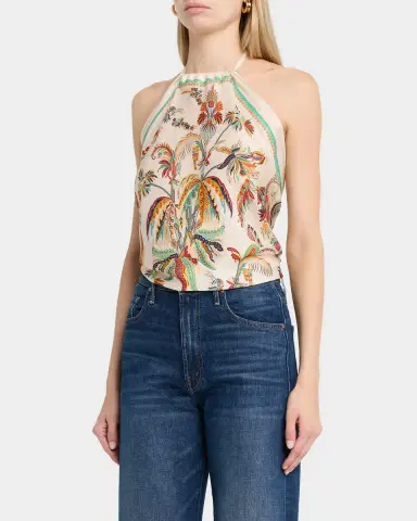 Etro Silk Halter Triangle Top | Thumbnail 4 Etro Silk Halter Triangle Top | Thumbnail 4