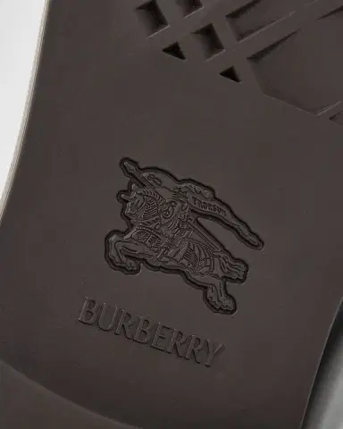 Burberry Men's Pembroke Check Leather Boots | Thumbnail 4 Burberry Men's Pembroke Check Leather Boots | Thumbnail 4
