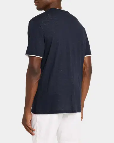 Vince Men's Fine Slub Double-Layer Crewneck T-Shirt | Thumbnail 3 Vince Men's Fine Slub Double-Layer Crewneck T-Shirt | Thumbnail 3