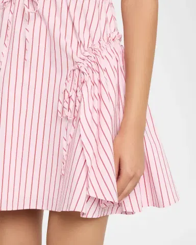 Cinq à Sept Leylani Rose Stripe Mini Dres | Thumbnail 5 Cinq à Sept Leylani Rose Stripe Mini Dres | Thumbnail 5