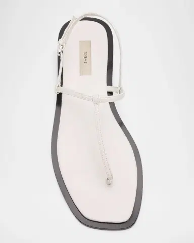 TOTEME Purist T-Strap Nappa Leather Sandals | Thumbnail 4 TOTEME Purist T-Strap Nappa Leather Sandals | Thumbnail 4