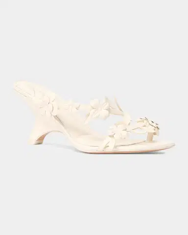 Simkhai Willow Floral Applique Leather Sandals | Thumbnail 2 Simkhai Willow Floral Applique Leather Sandals | Thumbnail 2