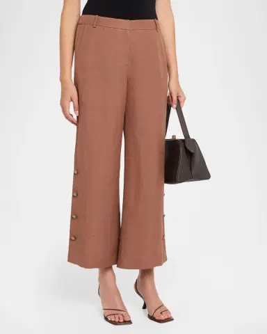 Kobi Halperin Remi Cropped Linen Pants | Thumbnail 4 Kobi Halperin Remi Cropped Linen Pants | Thumbnail 4