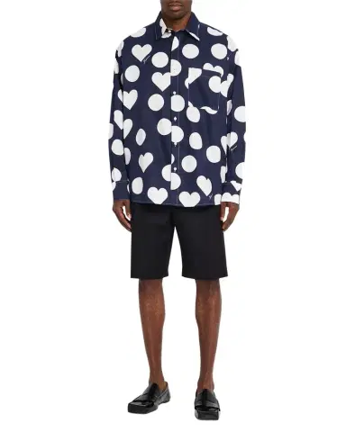 Jacquemus Men's La Chemise Cotton Shapes Button-Down Shirt | Thumbnail 1 Jacquemus Men's La Chemise Cotton Shapes Button-Down Shirt | Thumbnail 1