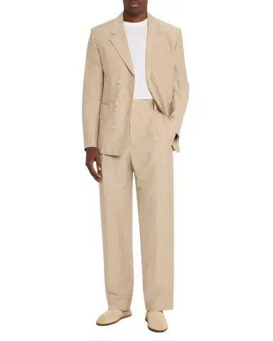 Jacquemus Men's Le Pantalon Straight Leg Pleated Trousers | Thumbnail 1 Jacquemus Men's Le Pantalon Straight Leg Pleated Trousers | Thumbnail 1