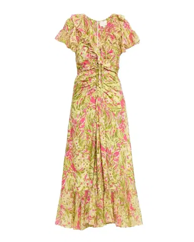 Cinq à Sept Ivey Daisy Swirl Midi Dress | Thumbnail 1 Cinq à Sept Ivey Daisy Swirl Midi Dress | Thumbnail 1