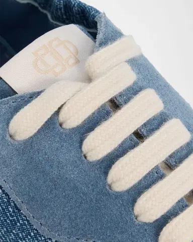 Simkhai Georgie Denim and Suede Low-Top Sneakers | Thumbnail 5 Simkhai Georgie Denim and Suede Low-Top Sneakers | Thumbnail 5