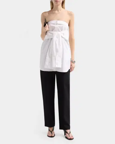 GIUSEPPE DI MORABITO Strapless Tie-Waist Shirt | Thumbnail 2 GIUSEPPE DI MORABITO Strapless Tie-Waist Shirt | Thumbnail 2