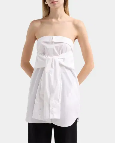 GIUSEPPE DI MORABITO Strapless Tie-Waist Shirt | Thumbnail 4 GIUSEPPE DI MORABITO Strapless Tie-Waist Shirt | Thumbnail 4