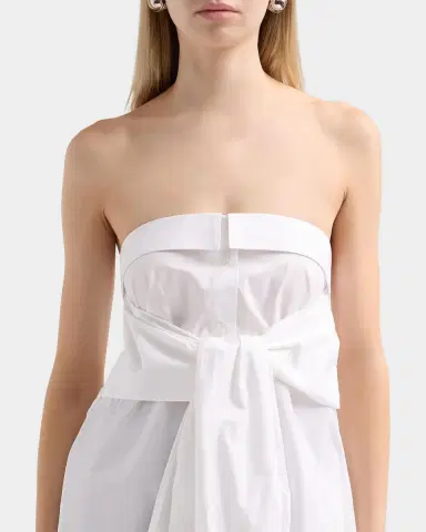 GIUSEPPE DI MORABITO Strapless Tie-Waist Shirt | Thumbnail 5 GIUSEPPE DI MORABITO Strapless Tie-Waist Shirt | Thumbnail 5