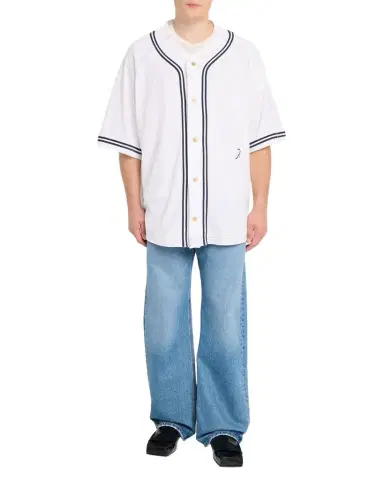 Jacquemus Men's La Chemise Cotton and Hemp Baseball Shirt | Thumbnail 1 Jacquemus Men's La Chemise Cotton and Hemp Baseball Shirt | Thumbnail 1