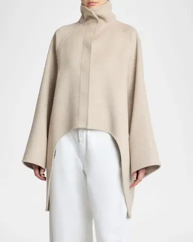 Alaïa High-Low Cashmere Coat | Thumbnail 3 Alaïa High-Low Cashmere Coat | Thumbnail 3