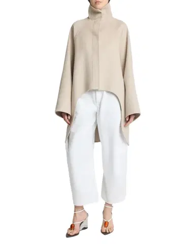 Alaïa High-Low Cashmere Coat | Thumbnail 1 Alaïa High-Low Cashmere Coat | Thumbnail 1