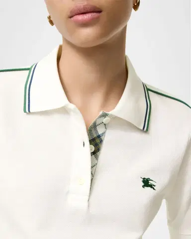 Burberry Billie Short-Sleeve Pique Polo Shirt | Thumbnail 2 Burberry Billie Short-Sleeve Pique Polo Shirt | Thumbnail 2