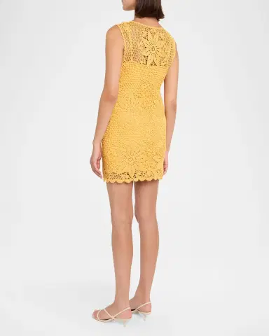 SIMKHAI Fynch Crochet Mini Dress | Thumbnail 3 SIMKHAI Fynch Crochet Mini Dress | Thumbnail 3