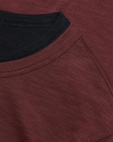 Vince Men's Fine Slub Cotton Double-Layer Crewneck T-Shirt | Thumbnail 6 Vince Men's Fine Slub Cotton Double-Layer Crewneck T-Shirt | Thumbnail 6